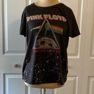 Chaser T Shirt- Pink Floyd- The Dark Side of the Moon- Large- Short Sleeve- Blk.